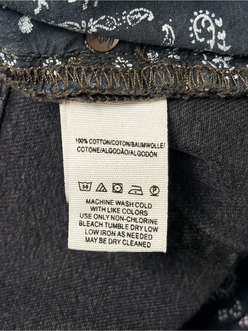 We The Free Black Distressed Straight Crop Jeans Women’s 25 Raw Hem 100% Cotton - Picture 6 of 9